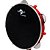 Pandeiro 10” Standart Pele Preta SamBrasil Liverpool Vermelho - Imagem 1