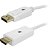 Cabo Displayport Para HDMI 2M Com Trava Branco 5+ - Imagem 1