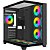 Gabinete Gamer Fortrek Clarity Full Glass Aquário Preto - Imagem 1