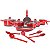 Jogo de Panelas 7 Peças Brinox Cerâmic Life Easy Vermelho com Jogo de Utensílios de Nylon - Imagem 1