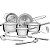 Jogo de Panelas Tramontina Allegra em Aço Inox com Fundo de Indução e Utensílios Inox 10 peças - Imagem 1
