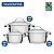 Conjunto de Caçarolas Tramontina Allegra em Aço Inox e Indução 3 pçs com Utensílios em Inox 5 pçs - Imagem 2
