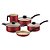 Jogo de Panelas Tramontina Turim com Revestimento em Antiaderente Vermelho 5 Peças - Imagem 1