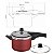 Panela de Pressão 4,5 L Tramontina Vancouver Effect Antiaderente Vermelho com Jogo de Utensílios Vermelho - Imagem 5