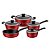 Jogo de Panelas Tramontina Sicília em Alumínio com Revestimento Antiaderente Starflon Excellent Vermelho 5 Peças - Imagem 1