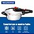 Panela de Pressão 3 Litros Tramontina Solar Aço Inox Fundo Triplo e Jogo de 8 Potes Herméticos Electrolux - Imagem 3