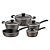Jogo De Panelas 5 Peças Tramontina Sicília Avelã com Jogo de Utensílios Preto - Imagem 2