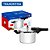 Panela de Pressão Tramontina Brava em Aço Inox com Fundo Triplo 22cm 6L - Imagem 2