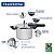 Panela de Pressão Tramontina Brava em Aço Inox com Fundo Triplo 22cm 6L - Imagem 5