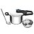 Panela De Pressão Rochedo 6L Aço Inox Secure Trendy Indução e Fechamento Externo com Concha de Inox - Imagem 2