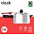 Panela De Pressão 3L Clock Eco Polida em Alumínio Polido com Jogo de Potes em Aço Inox - Imagem 3