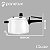 Panela de Pressão Polido Fechamento Interno Classic 4,5L com Jogo de Potes de Inox 5 Peças - Imagem 3