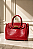 Bolsa Couro Croco - Vermelha - Imagem 1