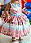 Vestido Festa Foral Azul Rosa Bebe - VESTIDO MARIA FLOR - Imagem 3