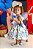 Vestido Festa Foral Azul Rosa Bebe - VESTIDO MARIA FLOR - Imagem 6