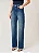 CALÇA JEANS RETA CIDA DUDALINA FEMININA AZUL MÉDIO - Imagem 3