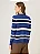 CARDIGAN TRICOT LINA DUDALINA FEMININA AZUL LISTRADO - Imagem 3
