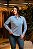 CAMISA DUDALINA MANGA LONGA SLIM PERFORMANCE AZUL MÉDIO - Imagem 3