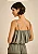 CROPPED MOB COM BARRA BALONE CHIFFON E ALÇAS FINAS FEMININA - Imagem 2