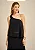 REGATA MOB OMBRO UNICO EM CREPE HIGHLINE FEMININO PRETO - Imagem 1