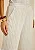 CALÇA MOB RISCA DE GIZ COM BOLSOS FEMININO BRANCO - Imagem 1