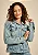 JAQUETA JEANS MOB COM BOLSOS FRONTAIS FEMININO AZUL CLARO - Imagem 1