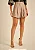 SHORTS WIDE MOB COM PREGAS HIGHLINE FEMININO BEGE ESCURO - Imagem 4