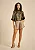 SHORTS WIDE MOB COM PREGAS HIGHLINE FEMININO BEGE ESCURO - Imagem 1