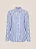CAMISA MANGA LONGA SPECIAL FIT FEMININA LISTRADA AZUL MÉDIO - Imagem 6