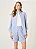CAMISA MANGA LONGA SPECIAL FIT FEMININA LISTRADA AZUL MÉDIO - Imagem 2