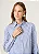 CAMISA MANGA LONGA SPECIAL FIT FEMININA LISTRADA AZUL MÉDIO - Imagem 1