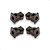 Bucha Grampo Forro Porta Fiat 147 Uno Palio 10x10mm 4pcs - Imagem 1