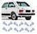 Parafuso Lanterna Fiat 147 ( Jg 12 Peças) Transparente - Imagem 1