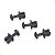 Kit Buchas Fixação Lanterna De Placa Chevrolet S10 95 Até 04 Preto - Imagem 1