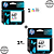 Kit Cartucho de Tinta HP 667 Original Preto e Colorido para HP DeskJet Ink Advantage - Imagem 1