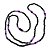 GUIA DE CRISTAL 8MM PRETO/ROXO LEITOSO COM FIRMA - Imagem 1