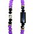 GUIA DE CRISTAL 8MM ROXO/PRETO LEITOSO COM FIRMA - Imagem 2