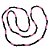 GUIA DE CRISTAL 8MM PRETO/ROSA LEITOSO COM FIRMA - Imagem 1