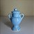 QUARTINHA DE LOUÇA 12CM AZUL CLARO COM ASAS - Imagem 1