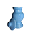 QUARTINHA DE LOUÇA 12CM AZUL CLARO SEM ASAS - Imagem 2