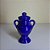 QUARTINHA DE LOUÇA 12CM AZUL ESCURO COM ASAS - Imagem 1