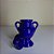 QUARTINHA DE LOUÇA 12CM AZUL ESCURO COM ASAS - Imagem 2