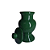QUARTINHA DE LOUÇA 12CM VERDE SEM ASAS - Imagem 2