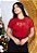 Camiseta feminina Coleção de Fim de ano Jesus vermelha - Imagem 1