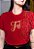 Camiseta feminina Coleção de Fim de ano Fé vermelha - Imagem 2