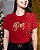Camiseta feminina Coleção de Fim de ano Paz vermelha - Imagem 2
