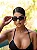 Óculos de Sol Feminino DNY Bossa 3.0 Oval Acetato - Preto - Imagem 1