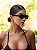 Óculos de Sol Feminino DNY Bossa 3.0 Oval Acetato - Preto - Imagem 2