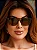 Óculos de Sol Feminino DNY Grazi 5.0 Gatinho Acetato Marrom Transparente - Imagem 1
