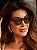 Óculos de Sol Feminino DNY Grazi 5.0 Gatinho Acetato Marrom Transparente - Imagem 3